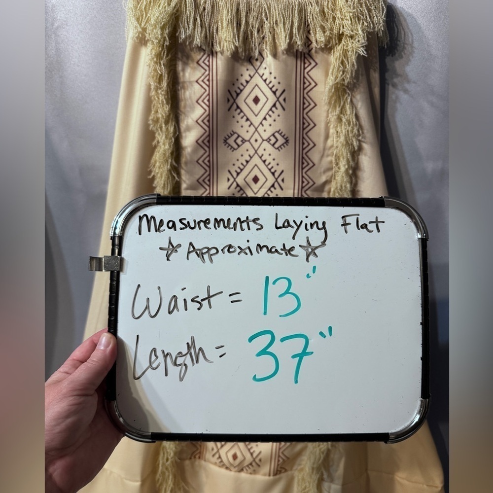 Rare Tribal Vintage Boho Fringe Skirt size small - Picture 2 of 10